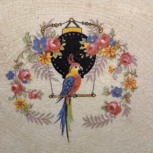 Vintage Penn China -Parrot Serving Platter